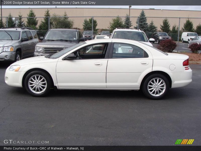 Stone White / Dark Slate Grey 2006 Dodge Stratus SXT Sedan