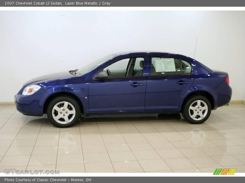 Laser Blue Metallic / Gray 2007 Chevrolet Cobalt LS Sedan