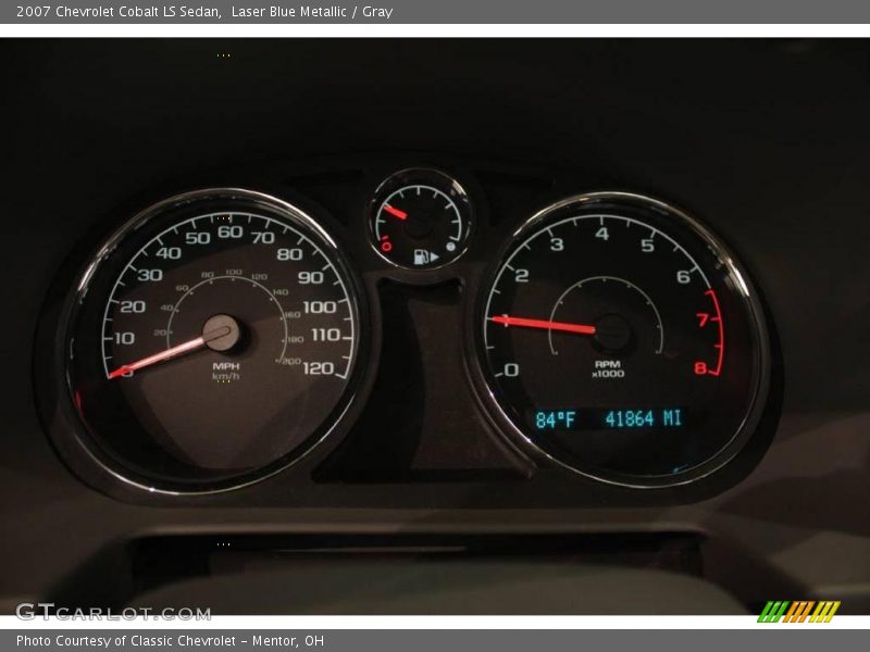 Laser Blue Metallic / Gray 2007 Chevrolet Cobalt LS Sedan