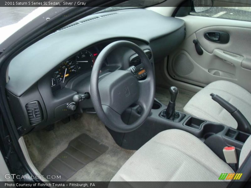 Silver / Gray 2001 Saturn S Series SL Sedan