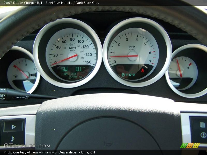 Steel Blue Metallic / Dark Slate Gray 2007 Dodge Charger R/T