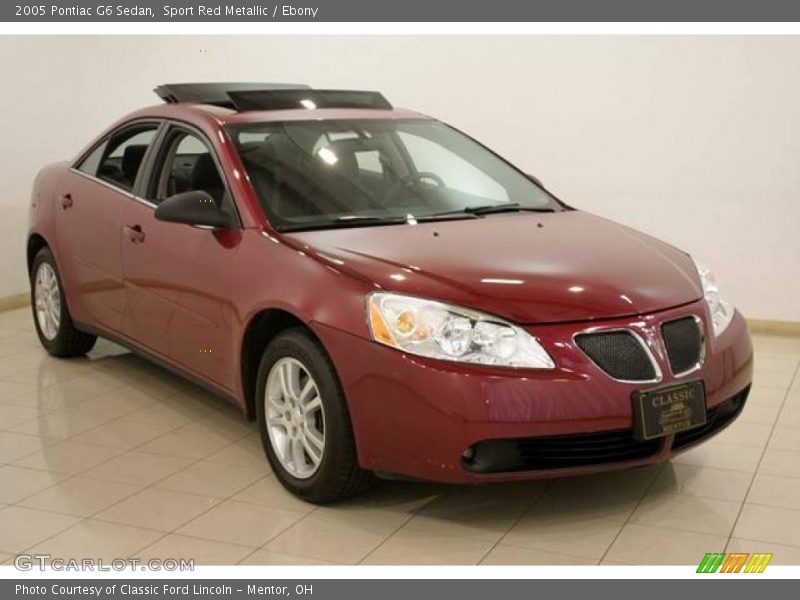 Sport Red Metallic / Ebony 2005 Pontiac G6 Sedan