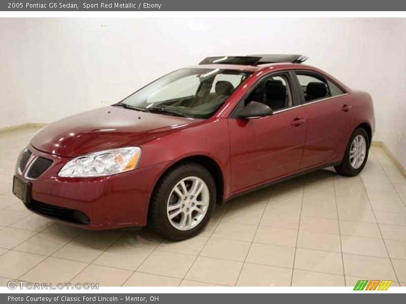 Sport Red Metallic / Ebony 2005 Pontiac G6 Sedan