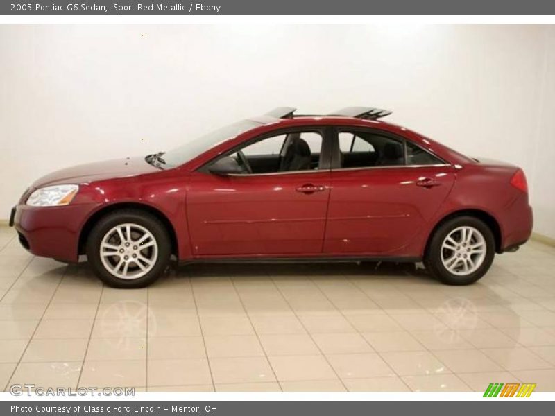 Sport Red Metallic / Ebony 2005 Pontiac G6 Sedan