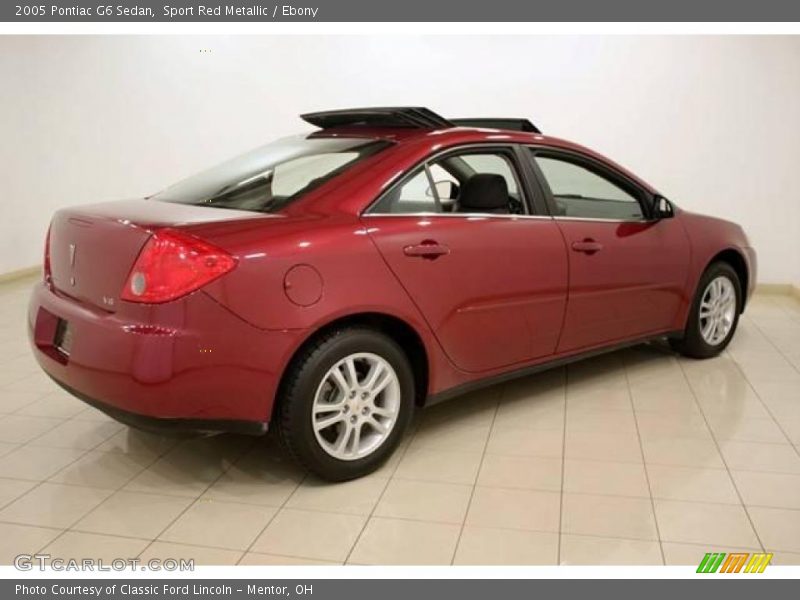 Sport Red Metallic / Ebony 2005 Pontiac G6 Sedan