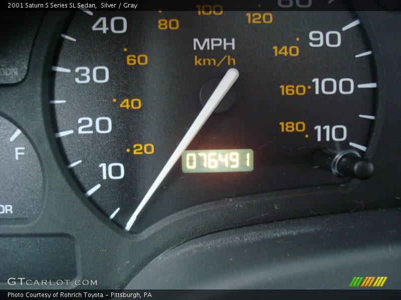 Silver / Gray 2001 Saturn S Series SL Sedan