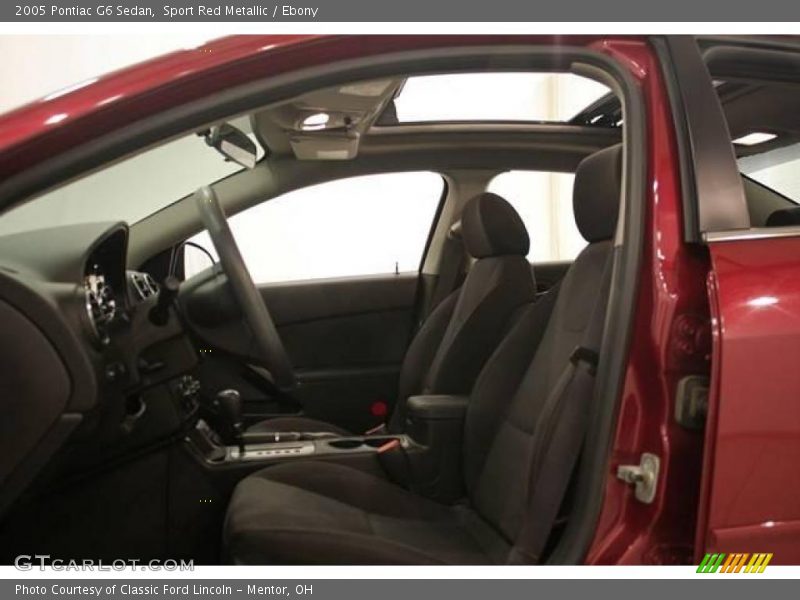 Sport Red Metallic / Ebony 2005 Pontiac G6 Sedan