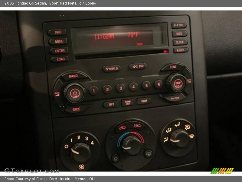 Sport Red Metallic / Ebony 2005 Pontiac G6 Sedan