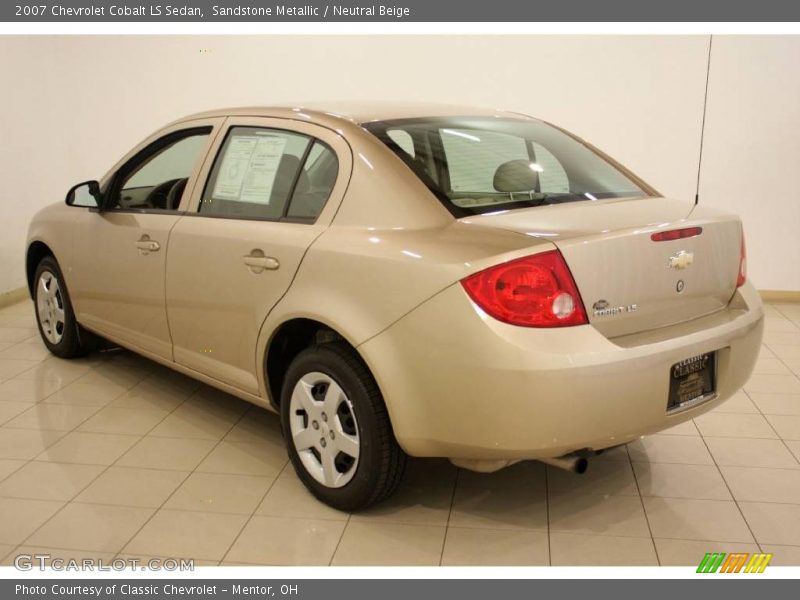 Sandstone Metallic / Neutral Beige 2007 Chevrolet Cobalt LS Sedan