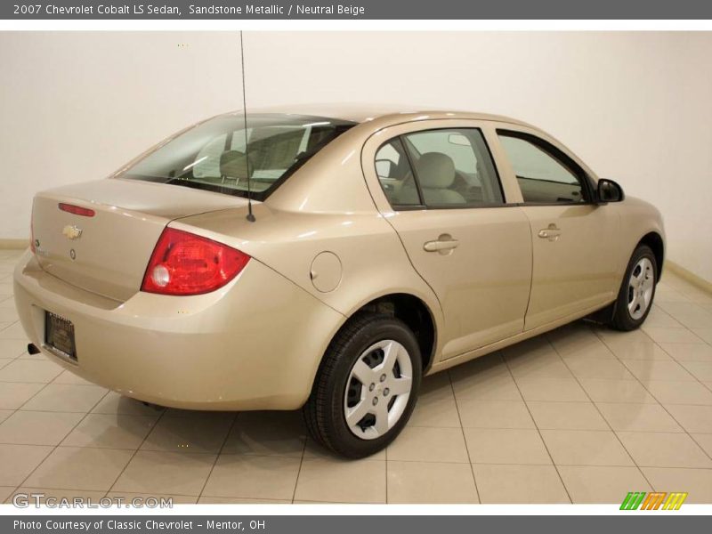 Sandstone Metallic / Neutral Beige 2007 Chevrolet Cobalt LS Sedan