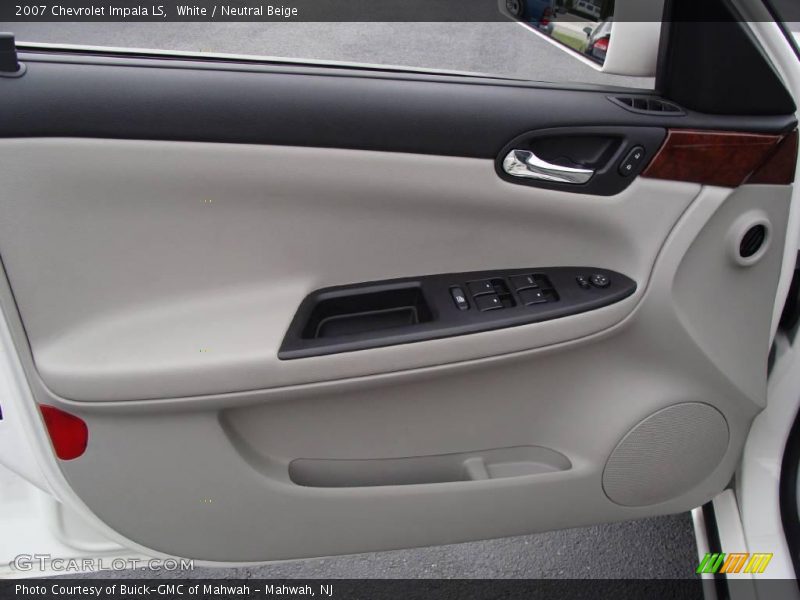 White / Neutral Beige 2007 Chevrolet Impala LS
