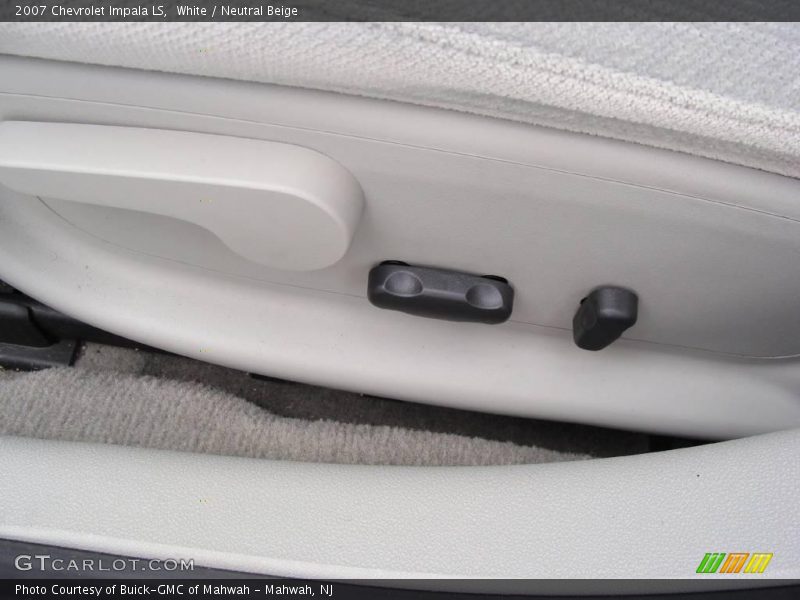 White / Neutral Beige 2007 Chevrolet Impala LS