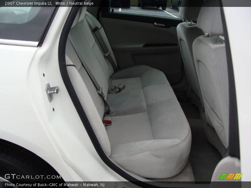 White / Neutral Beige 2007 Chevrolet Impala LS