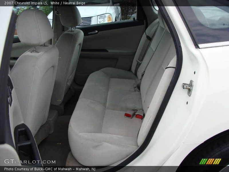 White / Neutral Beige 2007 Chevrolet Impala LS