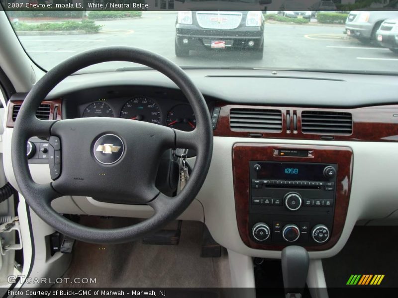 White / Neutral Beige 2007 Chevrolet Impala LS