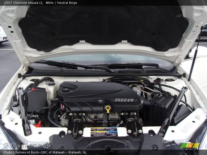 White / Neutral Beige 2007 Chevrolet Impala LS