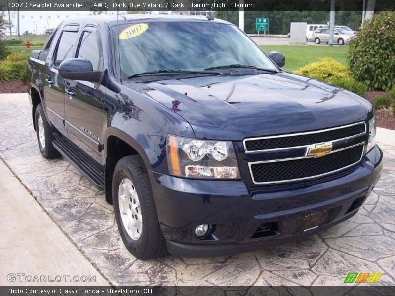 Dark Blue Metallic / Dark Titanium/Light Titanium 2007 Chevrolet Avalanche LT 4WD