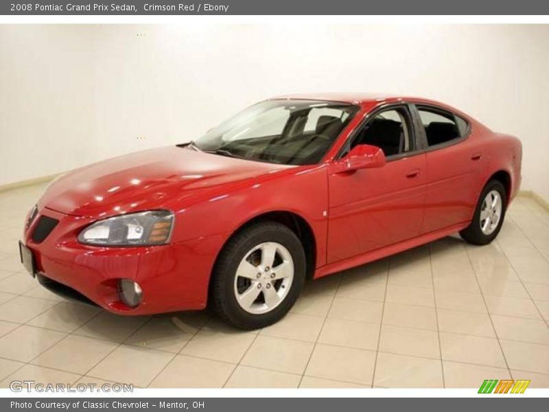 Crimson Red / Ebony 2008 Pontiac Grand Prix Sedan