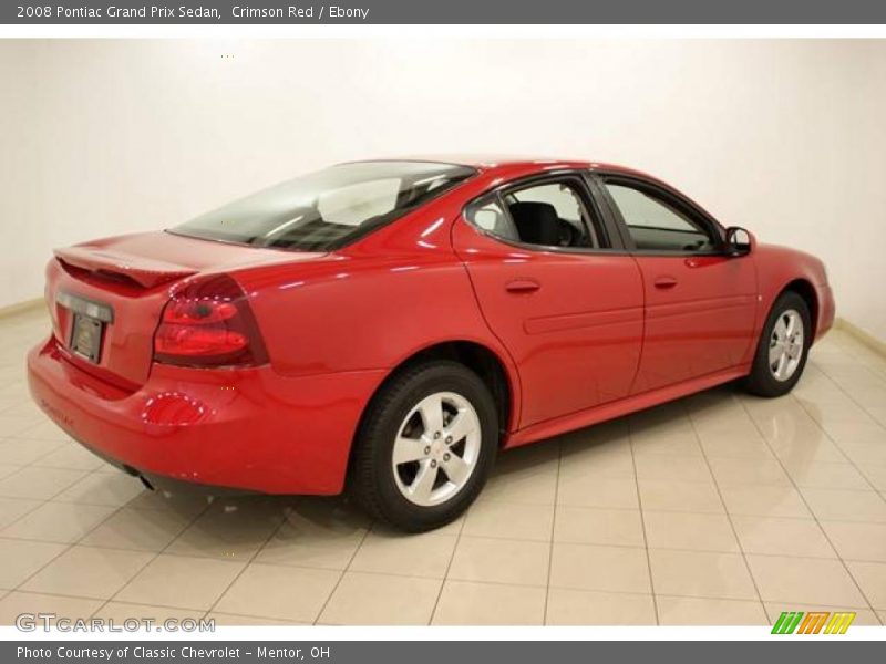 Crimson Red / Ebony 2008 Pontiac Grand Prix Sedan