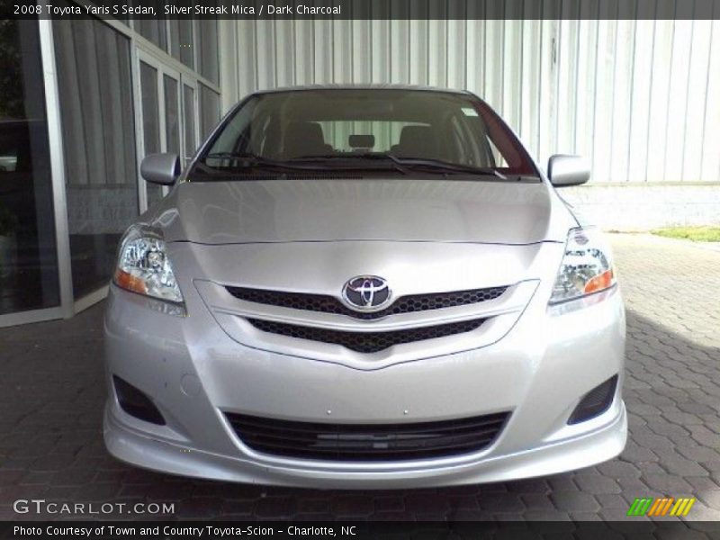 Silver Streak Mica / Dark Charcoal 2008 Toyota Yaris S Sedan