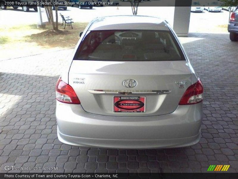 Silver Streak Mica / Dark Charcoal 2008 Toyota Yaris S Sedan