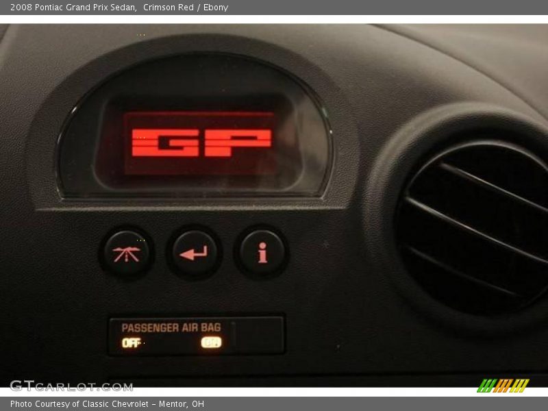Crimson Red / Ebony 2008 Pontiac Grand Prix Sedan