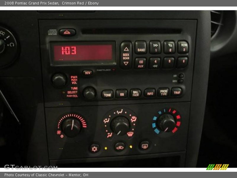Crimson Red / Ebony 2008 Pontiac Grand Prix Sedan