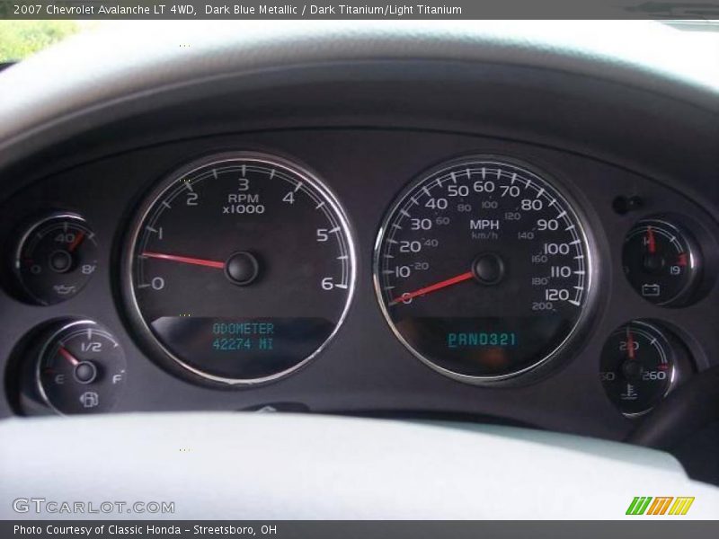 Dark Blue Metallic / Dark Titanium/Light Titanium 2007 Chevrolet Avalanche LT 4WD