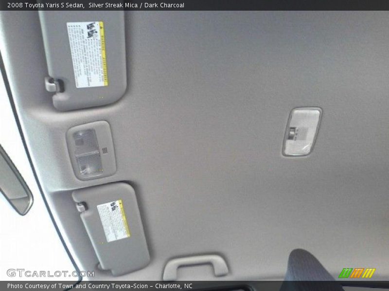 Silver Streak Mica / Dark Charcoal 2008 Toyota Yaris S Sedan