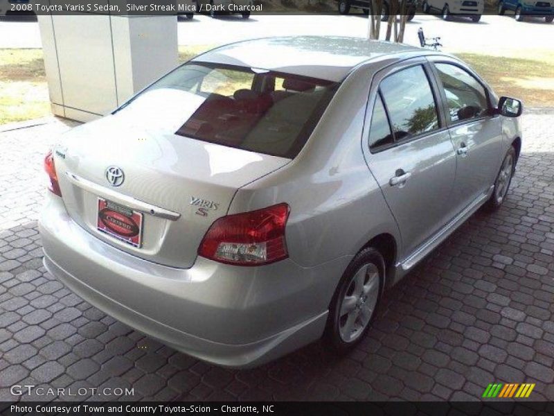 Silver Streak Mica / Dark Charcoal 2008 Toyota Yaris S Sedan