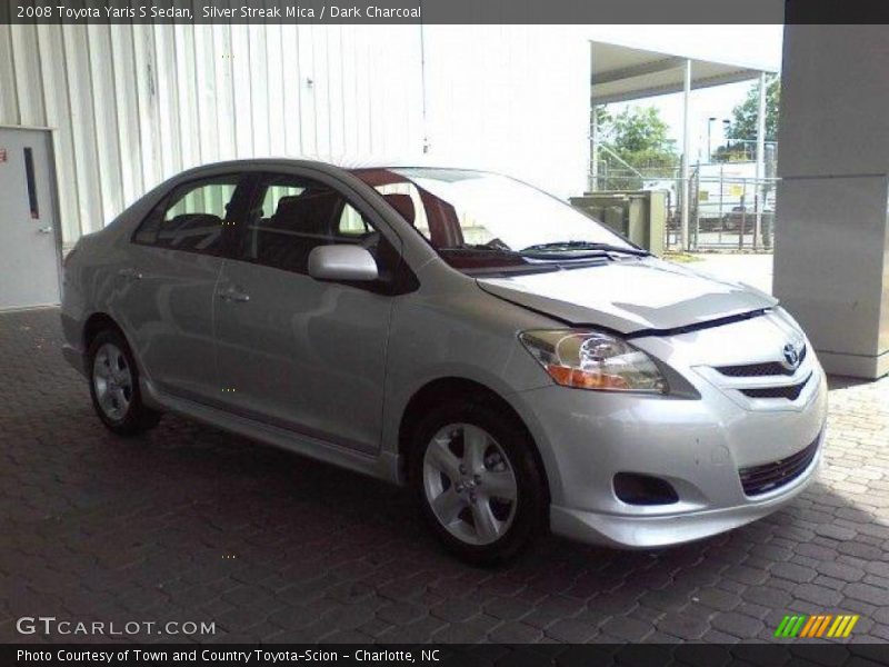Silver Streak Mica / Dark Charcoal 2008 Toyota Yaris S Sedan