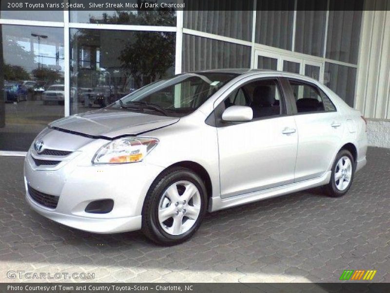 Silver Streak Mica / Dark Charcoal 2008 Toyota Yaris S Sedan