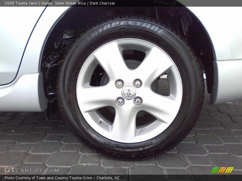 Silver Streak Mica / Dark Charcoal 2008 Toyota Yaris S Sedan