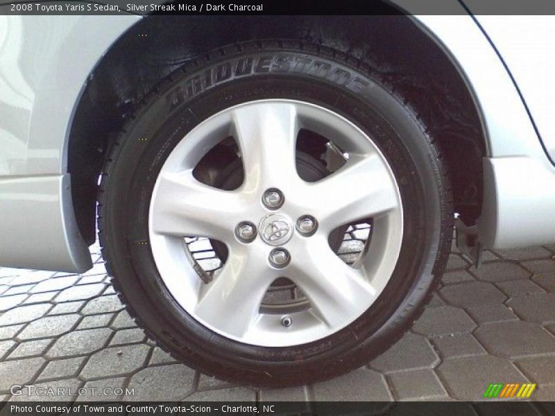 Silver Streak Mica / Dark Charcoal 2008 Toyota Yaris S Sedan