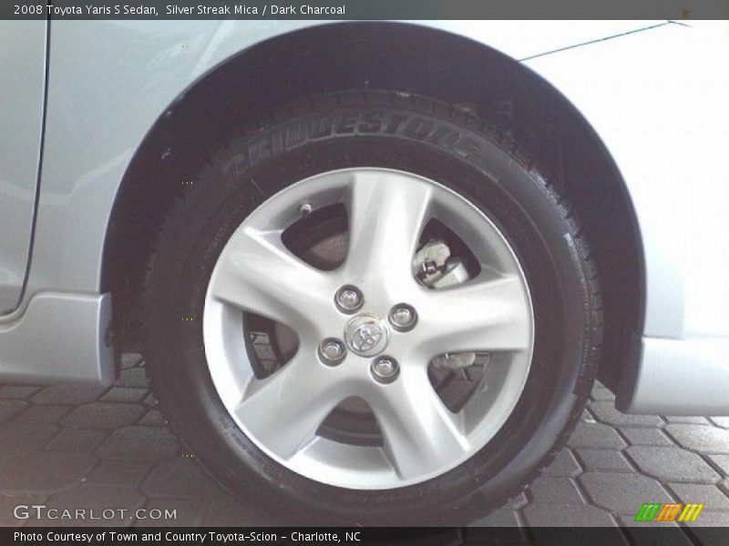 Silver Streak Mica / Dark Charcoal 2008 Toyota Yaris S Sedan