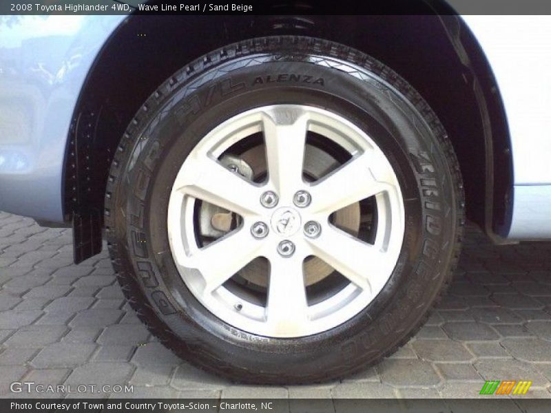 Wave Line Pearl / Sand Beige 2008 Toyota Highlander 4WD