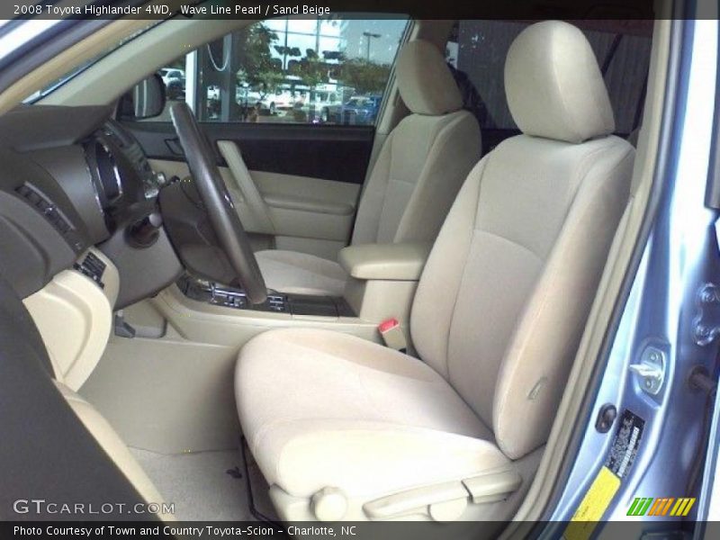 Wave Line Pearl / Sand Beige 2008 Toyota Highlander 4WD