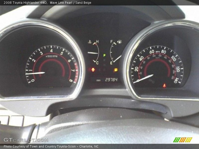 Wave Line Pearl / Sand Beige 2008 Toyota Highlander 4WD