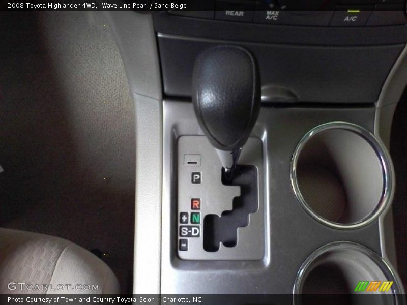 Wave Line Pearl / Sand Beige 2008 Toyota Highlander 4WD