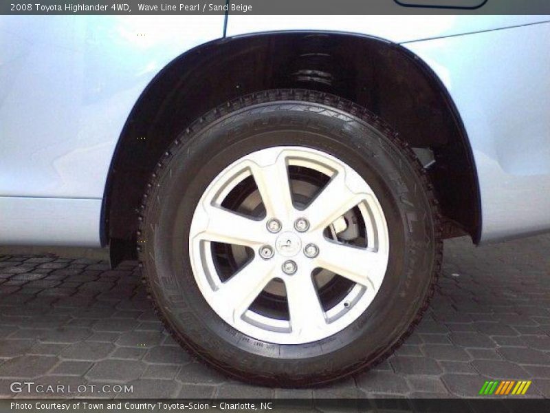 Wave Line Pearl / Sand Beige 2008 Toyota Highlander 4WD