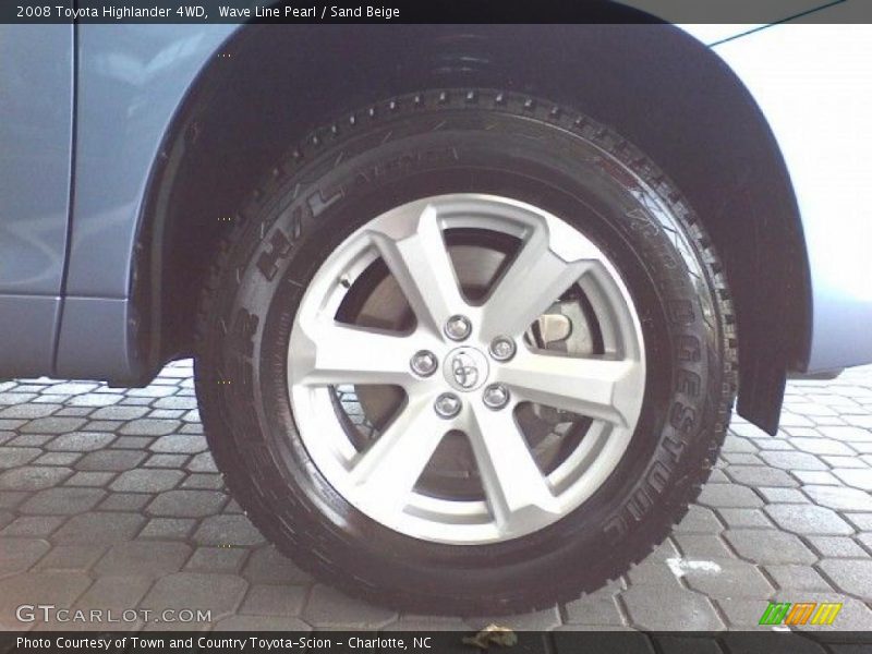 Wave Line Pearl / Sand Beige 2008 Toyota Highlander 4WD
