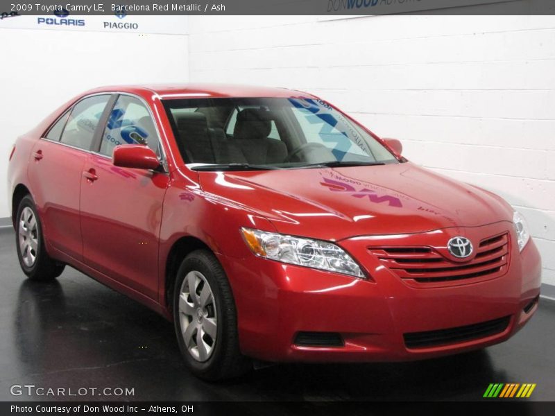Barcelona Red Metallic / Ash 2009 Toyota Camry LE
