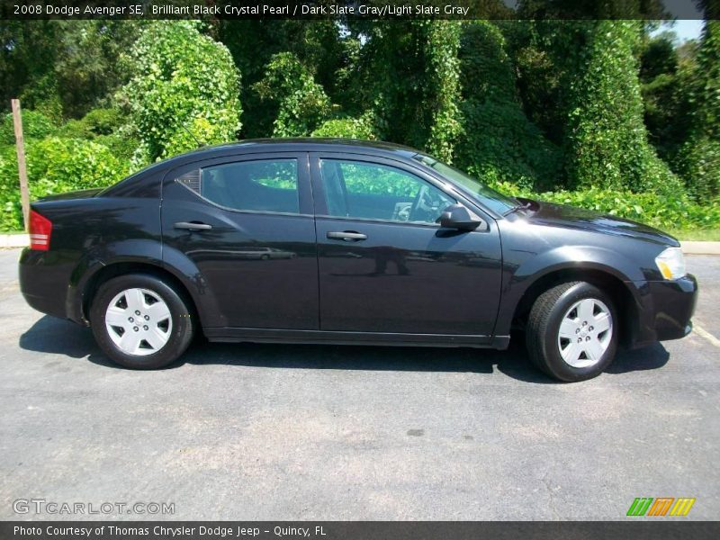 Brilliant Black Crystal Pearl / Dark Slate Gray/Light Slate Gray 2008 Dodge Avenger SE