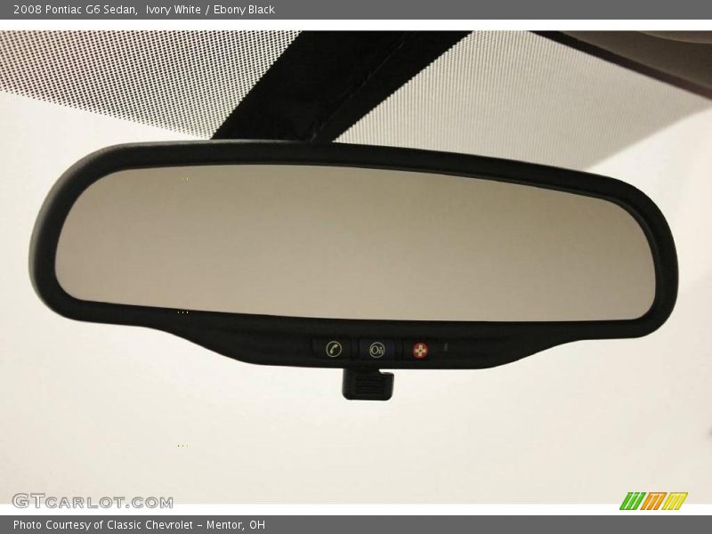 Ivory White / Ebony Black 2008 Pontiac G6 Sedan