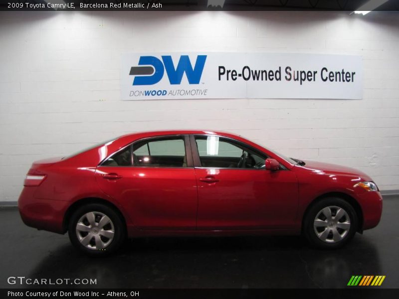 Barcelona Red Metallic / Ash 2009 Toyota Camry LE