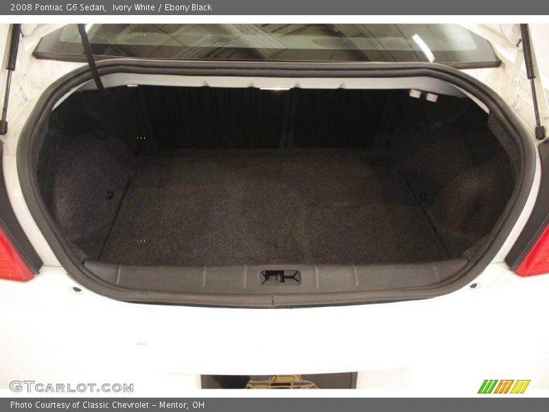 Ivory White / Ebony Black 2008 Pontiac G6 Sedan