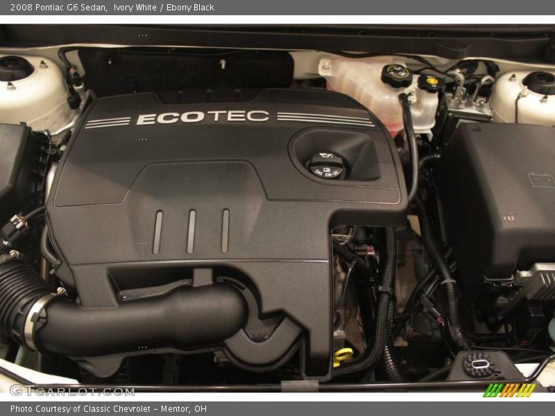 Ivory White / Ebony Black 2008 Pontiac G6 Sedan