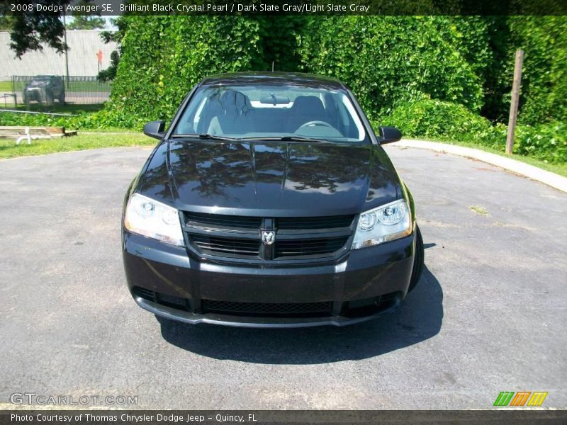 Brilliant Black Crystal Pearl / Dark Slate Gray/Light Slate Gray 2008 Dodge Avenger SE