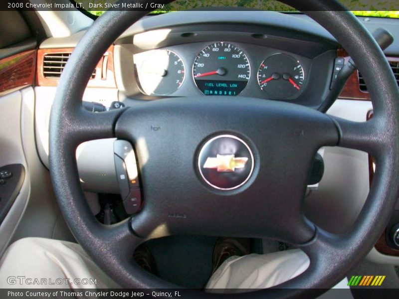 Dark Silver Metallic / Gray 2008 Chevrolet Impala LT