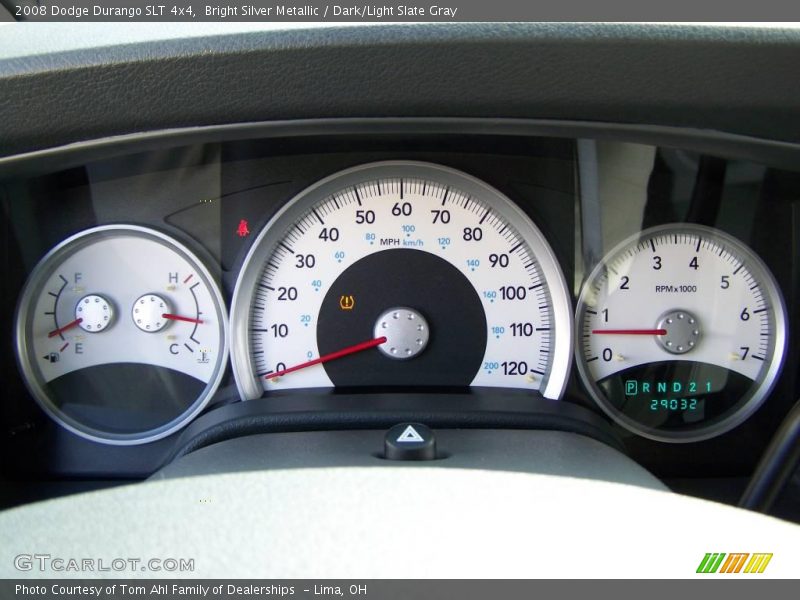 Bright Silver Metallic / Dark/Light Slate Gray 2008 Dodge Durango SLT 4x4